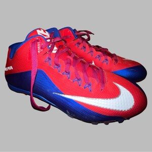 Nike Alpha Pro 2 3/4 TD PF Football Baseball Cleats Red Blue White 729444-604